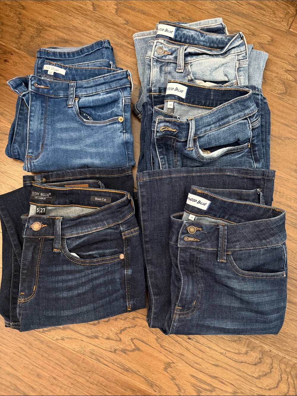 Studio Blue Jeans Bundle Women’s 27 Ankle, Wide, Boot Cut Styles